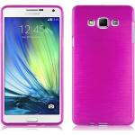 Pinke Cadorabo Samsung Galaxy A7 Hüllen 2015 Art: Bumper Cases aus Silikon 