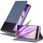 Dunkelblaue Cadorabo Samsung Galaxy A8 Hüllen Art: Flip Cases aus Kunstleder 