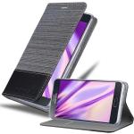 Schwarze Cadorabo Samsung Galaxy A8 Hüllen Art: Flip Cases aus Kunstleder 