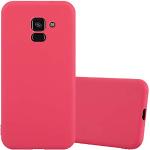 Rote Elegante Cadorabo Samsung Galaxy A8 Plus Cases 2018 Art: Soft Cases mit Bildern aus Gummi kratzfest 