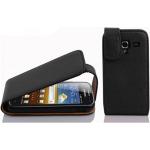 Schwarze Cadorabo Samsung Galaxy Ace Cases Art: Flip Cases aus Kunststoff 
