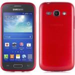 Rote Cadorabo Samsung Galaxy Ace Cases Art: Bumper Cases aus Silikon 