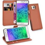 Schokoladenbraune Cadorabo Samsung Galaxy Alpha Hüllen Art: Flip Cases 