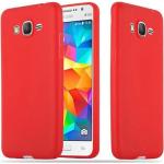 Rote Cadorabo Samsung Galaxy Grand Prime Cases Art: Bumper Cases aus Silikon 