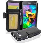 Reduzierte Schwarze Elegante Cadorabo Samsung Galaxy Grand Prime Cases Art: Flip Cases mit Bildern aus Kunstleder klappbar 