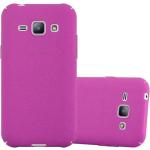 Pinke Cadorabo Samsung Galaxy J1 Cases 2015 Art: Hard Cases aus Kunststoff 