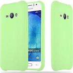 Pastellgrüne Cadorabo Samsung Galaxy J1 Cases Art: Bumper Cases aus Silikon 