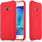 Rote Cadorabo Samsung Galaxy J1 Cases Art: Bumper Cases aus Silikon 