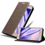 Braune Cadorabo Samsung Galaxy J3 Cases Art: Flip Cases aus Kunstleder 