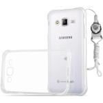 Cadorabo Samsung Galaxy J5 Cases 2015 Art: Bumper Cases durchsichtig aus Silikon klein 