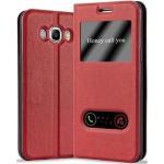 Rote Cadorabo Samsung Galaxy J5 Cases 2016 Art: Flip Cases 