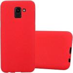 Rote Cadorabo Samsung Galaxy J6 Cases 2018 Art: Bumper Cases aus Silikon 