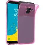 Pinke Cadorabo Samsung Galaxy J6 Cases 2018 Art: Bumper Cases durchsichtig aus Silikon 