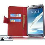 Rote Cadorabo Samsung Galaxy Note 2 Cases Art: Flip Cases aus Kunstleder 