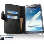 Schwarze Cadorabo Samsung Galaxy Note 2 Cases Art: Flip Cases aus Kunstleder 