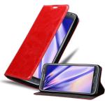 Rote Cadorabo Samsung Galaxy Note 2 Cases Art: Flip Cases aus Kunstleder 