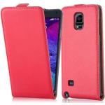 Rote Cadorabo Samsung Galaxy Note 4 Cases Art: Flip Cases aus Kunststoff 