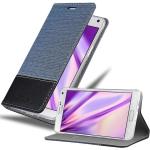 Dunkelblaue Cadorabo Samsung Galaxy Note 4 Cases Art: Flip Cases 