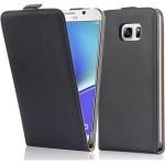 Schwarze Cadorabo Samsung Galaxy Note 5 Cases Art: Flip Cases aus Kunstleder 