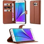 Schokoladenbraune Cadorabo Samsung Galaxy Note 5 Cases Art: Flip Cases 