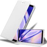 Silberne Elegante Cadorabo Samsung Galaxy Note 8 Hüllen Art: Flip Cases mit Bildern aus Kunstleder klappbar 