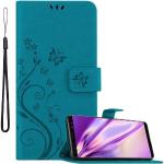 Blaue Cadorabo Samsung Galaxy Note 8 Hüllen Art: Flip Cases 