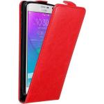 Rote Cadorabo Samsung Galaxy Note Edge Cases Art: Flip Cases aus Kunststoff 