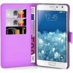 Violette Cadorabo Samsung Galaxy Note Edge Cases Art: Flip Cases aus Kunststoff 
