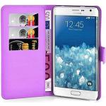 Lila Elegante Cadorabo Samsung Galaxy Note Edge Cases Art: Flip Cases mit Bildern aus Kunstleder klappbar 