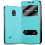 Mintgrüne Cadorabo Samsung Galaxy Note Edge Cases Art: Flip Cases aus Kunstleder 