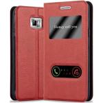 Rote Cadorabo Samsung Galaxy S2 Cases Art: Flip Cases aus Kunstleder 