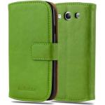 Grüne Cadorabo Samsung Galaxy S3 Cases Art: Flip Cases aus Kunststoff 