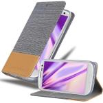 Hellgraue Cadorabo Samsung Galaxy S3 Cases Art: Flip Cases aus Kunststoff 