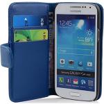 Reduzierte Blaue Elegante Cadorabo Samsung Galaxy S4 Mini Cases Art: Flip Cases mit Bildern aus Kunstleder mini 