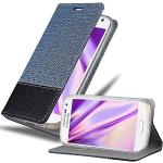 Blaue Elegante Cadorabo Samsung Galaxy S4 Mini Cases Art: Flip Cases mit Bildern aus Kunstleder klappbar mini 