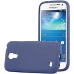 Dunkelblaue Cadorabo Samsung Galaxy S4 Mini Cases Art: Bumper Cases aus Silikon mini 