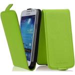 Grüne Cadorabo Samsung Galaxy S4 Mini Cases Art: Flip Cases aus Kunststoff mini 