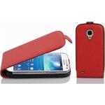 Rote Elegante Cadorabo Samsung Galaxy S4 Mini Cases Art: Flip Cases mit Bildern aus Kunstleder mini 
