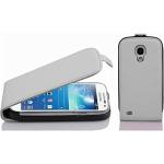 Weiße Elegante Cadorabo Samsung Galaxy S4 Mini Cases Art: Flip Cases mit Bildern aus Kunstleder mini 