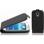 Schwarze Elegante Cadorabo Samsung Galaxy S4 Mini Cases Art: Flip Cases mit Bildern aus Kunstleder mini 