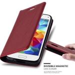 Rote Cadorabo Samsung Galaxy S5 Mini Cases Art: Flip Cases aus Kunststoff mini 