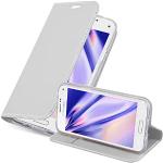 Silberne Cadorabo Samsung Galaxy S5 Mini Cases Art: Flip Cases mit Bildern aus Kunstleder klappbar mini 