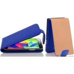 Royalblaue Cadorabo Samsung Galaxy S5 Mini Cases Art: Flip Cases aus Kunststoff mini 