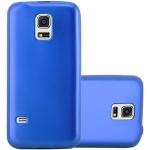 Blaue Cadorabo Samsung Galaxy S5 Mini Cases Art: Bumper Cases aus Silikon mini 