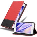 Rote Cadorabo Samsung Galaxy S5 Mini Cases Art: Flip Cases mit Bildern aus Kunstleder klappbar mini 