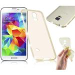 Goldene Cadorabo Samsung Galaxy S5 Cases durchsichtig aus Kunststoff 