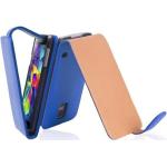 Blaue Cadorabo Samsung Galaxy S5 Cases Art: Flip Cases aus Kunstleder 