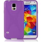 Fliederfarbene Cadorabo Samsung Galaxy S5 Cases Art: Bumper Cases aus Silikon 