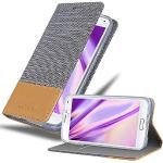 Reduzierte Graue Elegante Cadorabo Samsung Galaxy S5 Cases Art: Flip Cases mit Bildern aus Kunstleder klappbar 