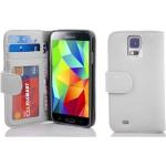 Weiße Cadorabo Samsung Galaxy S5 Cases Art: Flip Cases 